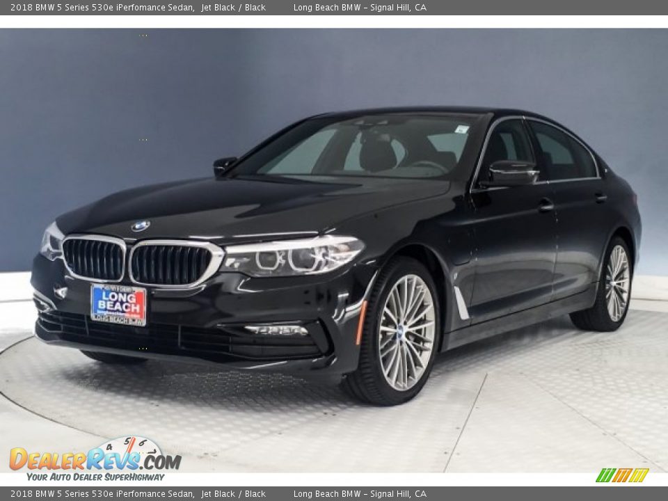 2018 BMW 5 Series 530e iPerfomance Sedan Jet Black / Black Photo #11