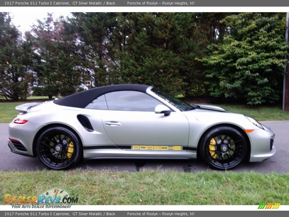 GT Silver Metallic 2017 Porsche 911 Turbo S Cabriolet Photo #6
