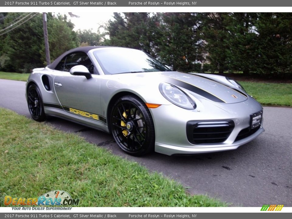 Front 3/4 View of 2017 Porsche 911 Turbo S Cabriolet Photo #7