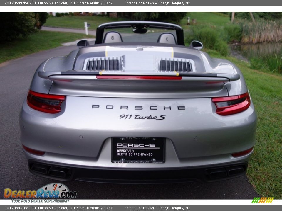 2017 Porsche 911 Turbo S Cabriolet GT Silver Metallic / Black Photo #8