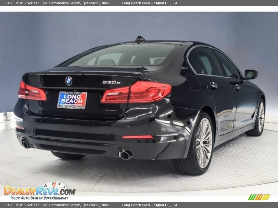 2018 BMW 5 Series 530e iPerfomance Sedan Jet Black / Black Photo #16
