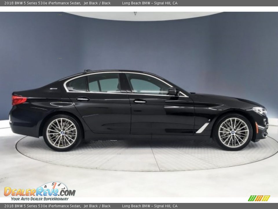 2018 BMW 5 Series 530e iPerfomance Sedan Jet Black / Black Photo #18
