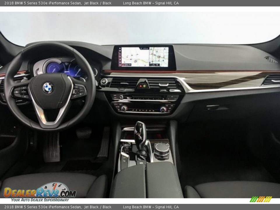2018 BMW 5 Series 530e iPerfomance Sedan Jet Black / Black Photo #22