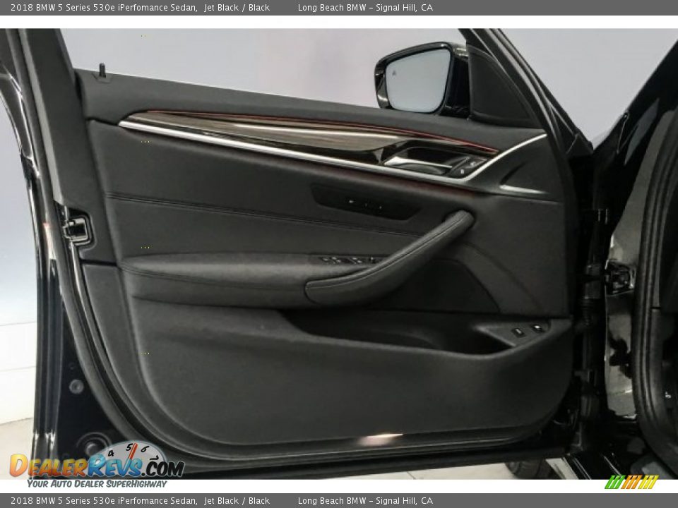 2018 BMW 5 Series 530e iPerfomance Sedan Jet Black / Black Photo #23