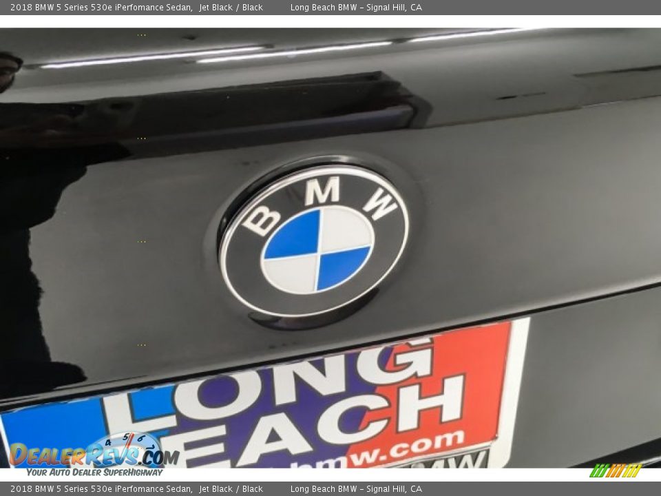 2018 BMW 5 Series 530e iPerfomance Sedan Jet Black / Black Photo #25