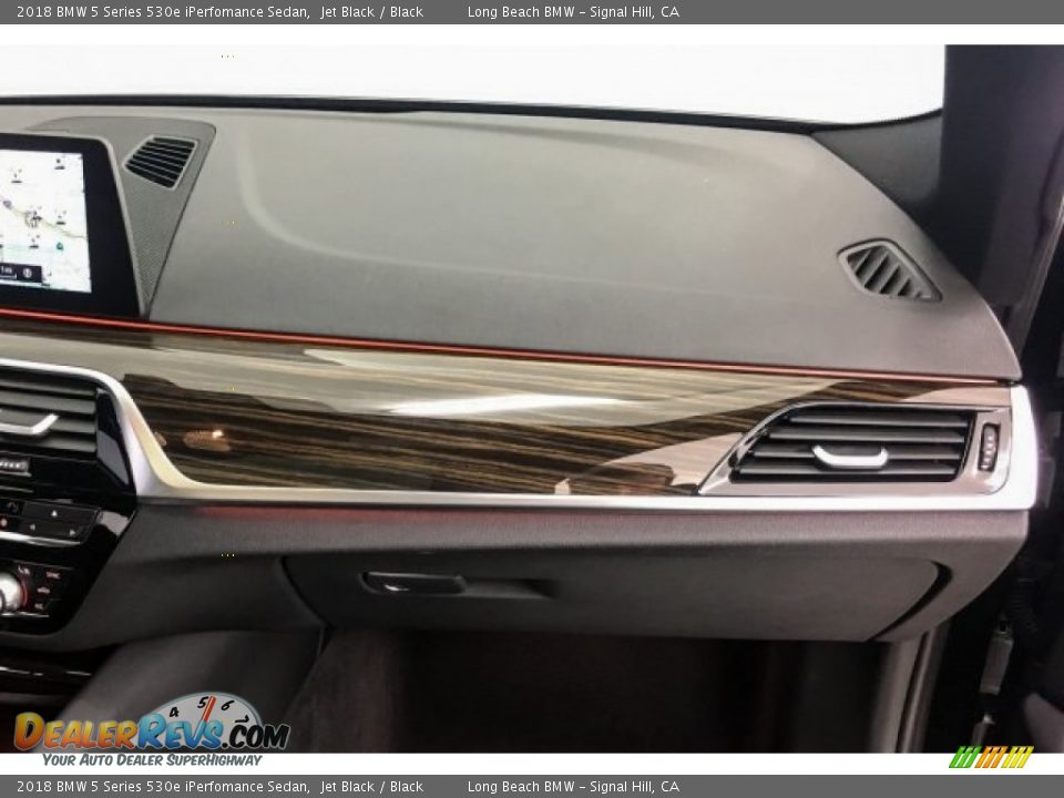 2018 BMW 5 Series 530e iPerfomance Sedan Jet Black / Black Photo #26