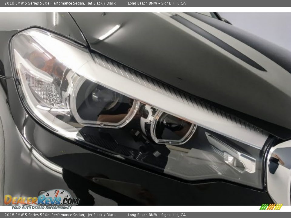 2018 BMW 5 Series 530e iPerfomance Sedan Jet Black / Black Photo #31