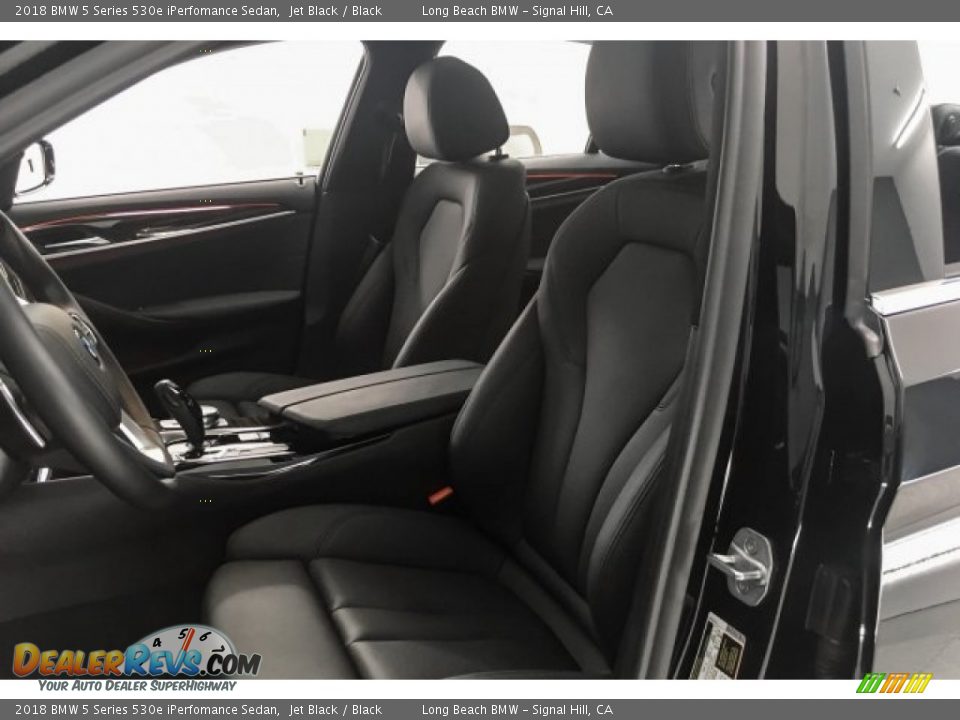 2018 BMW 5 Series 530e iPerfomance Sedan Jet Black / Black Photo #33