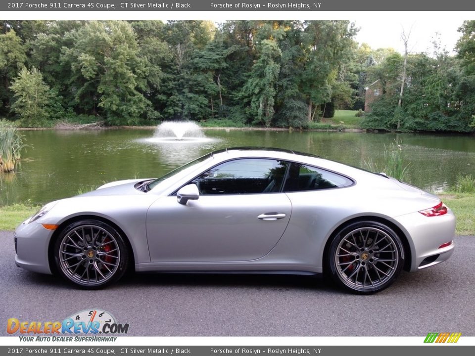 GT Silver Metallic 2017 Porsche 911 Carrera 4S Coupe Photo #3