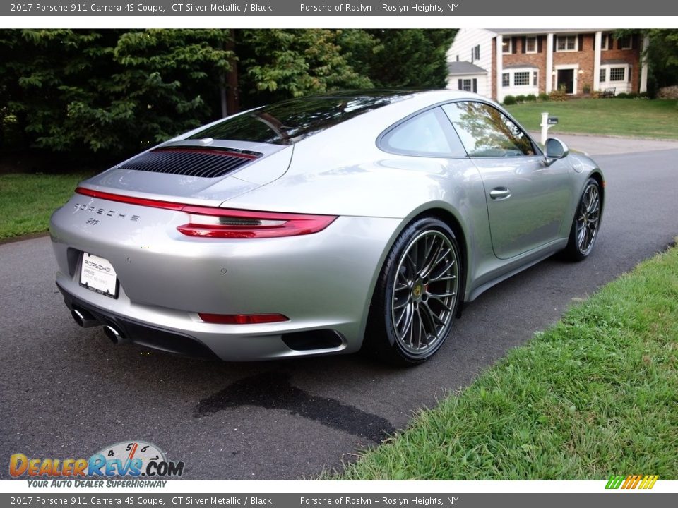 2017 Porsche 911 Carrera 4S Coupe GT Silver Metallic / Black Photo #6