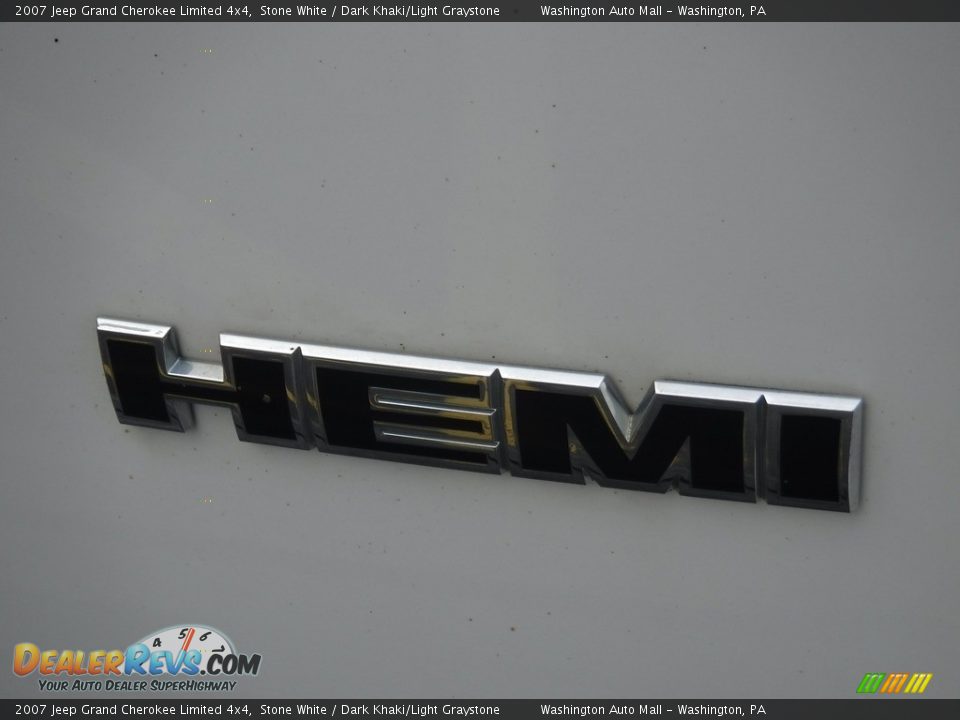 2007 Jeep Grand Cherokee Limited 4x4 Stone White / Dark Khaki/Light Graystone Photo #9