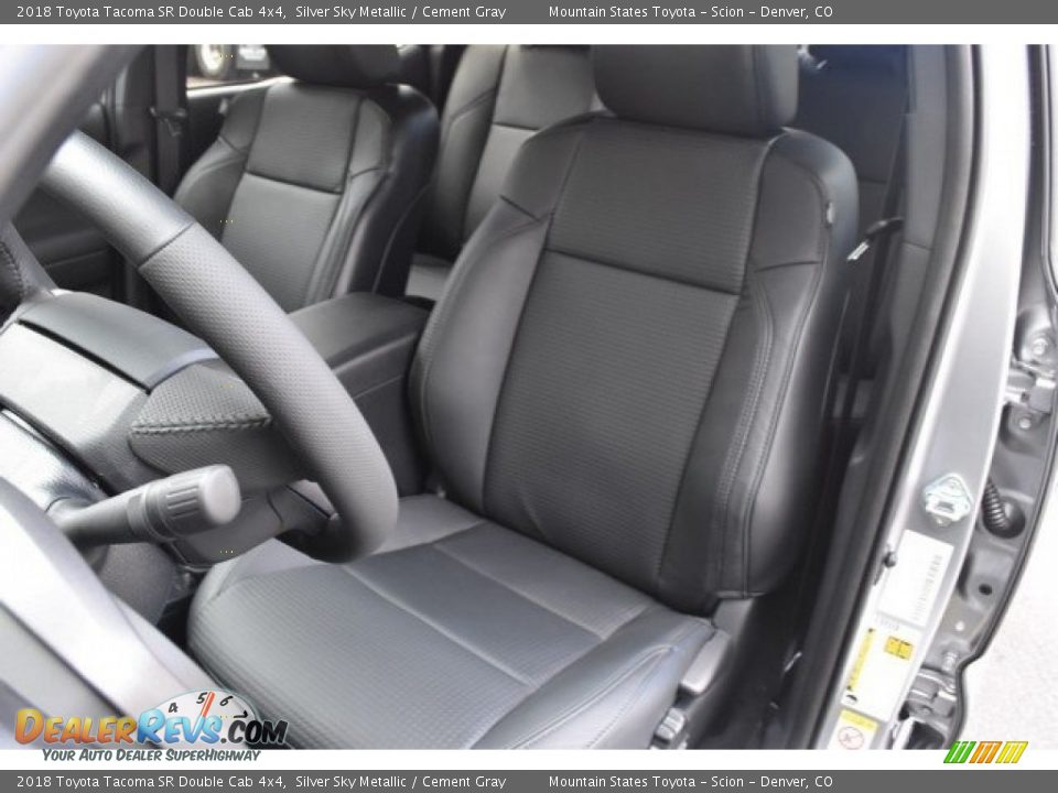 2018 Toyota Tacoma SR Double Cab 4x4 Silver Sky Metallic / Cement Gray Photo #7