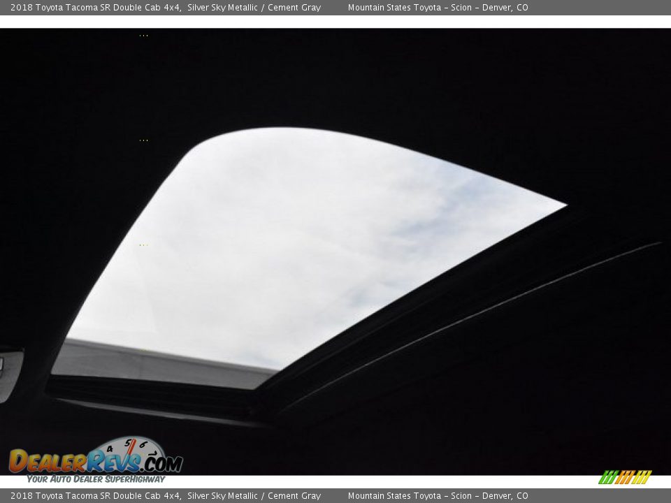 2018 Toyota Tacoma SR Double Cab 4x4 Silver Sky Metallic / Cement Gray Photo #9