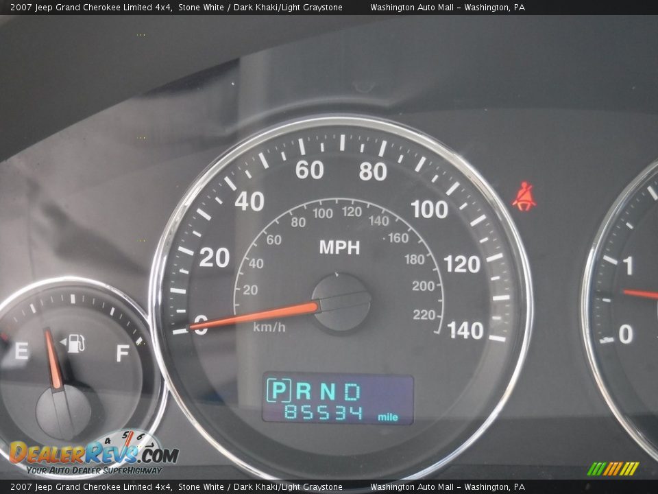 2007 Jeep Grand Cherokee Limited 4x4 Stone White / Dark Khaki/Light Graystone Photo #25