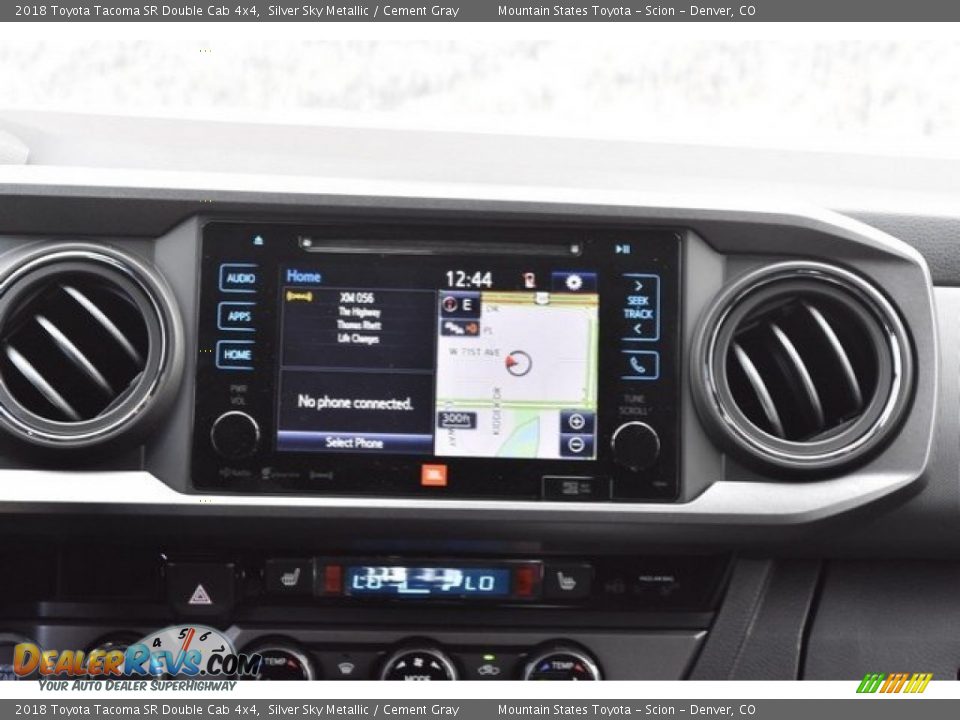 2018 Toyota Tacoma SR Double Cab 4x4 Silver Sky Metallic / Cement Gray Photo #10