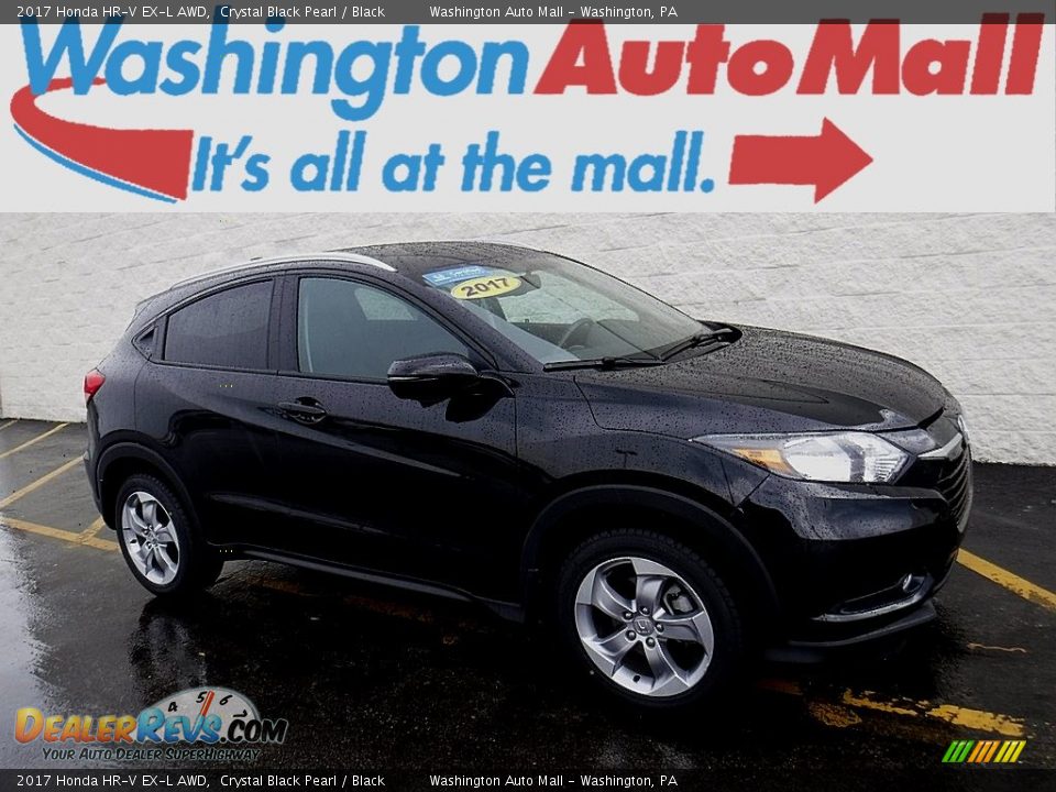 2017 Honda HR-V EX-L AWD Crystal Black Pearl / Black Photo #1