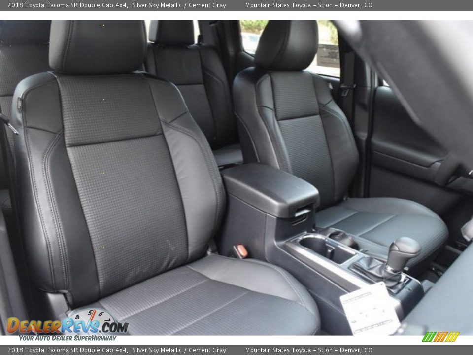 2018 Toyota Tacoma SR Double Cab 4x4 Silver Sky Metallic / Cement Gray Photo #13
