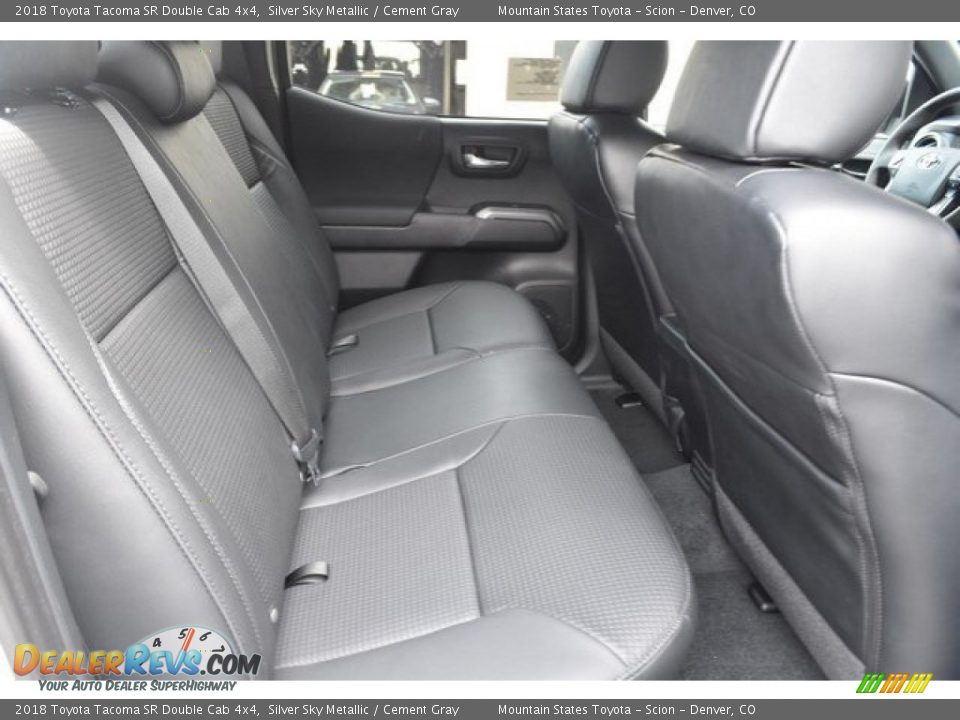 2018 Toyota Tacoma SR Double Cab 4x4 Silver Sky Metallic / Cement Gray Photo #18