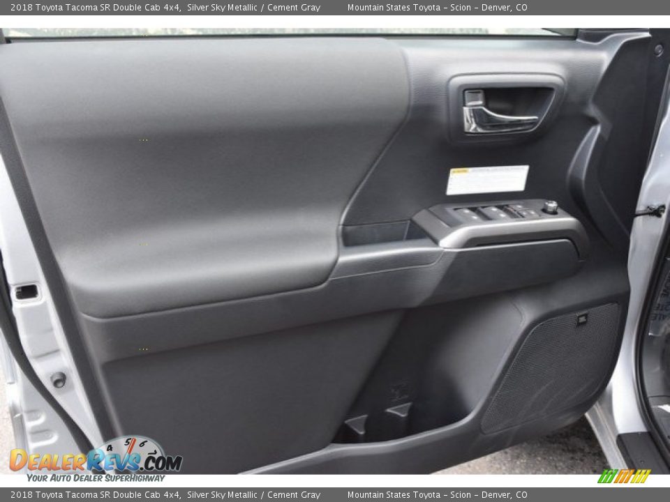 2018 Toyota Tacoma SR Double Cab 4x4 Silver Sky Metallic / Cement Gray Photo #20