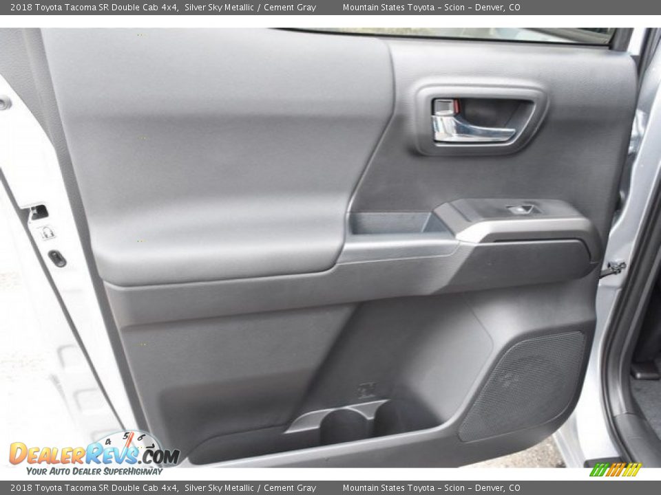 2018 Toyota Tacoma SR Double Cab 4x4 Silver Sky Metallic / Cement Gray Photo #21
