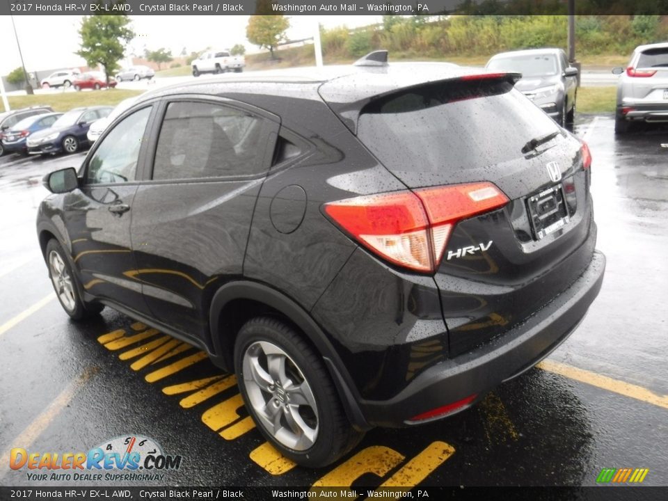 2017 Honda HR-V EX-L AWD Crystal Black Pearl / Black Photo #7