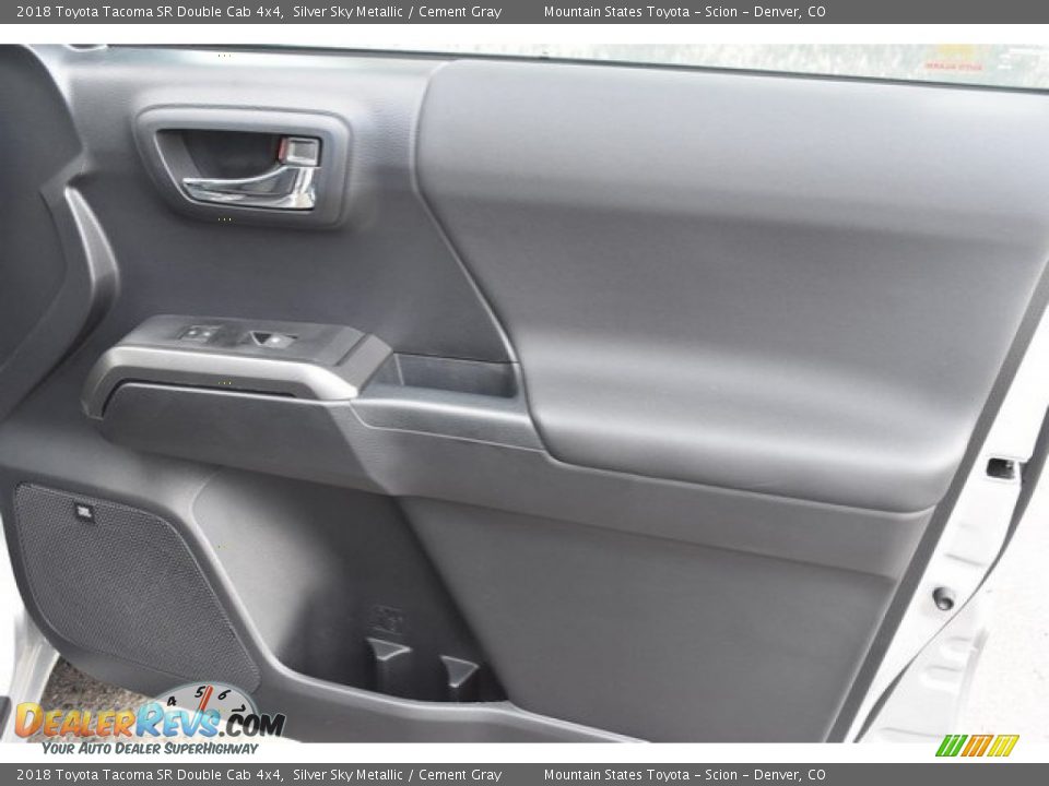 2018 Toyota Tacoma SR Double Cab 4x4 Silver Sky Metallic / Cement Gray Photo #22