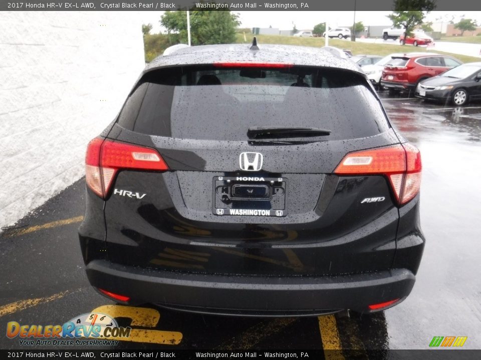 2017 Honda HR-V EX-L AWD Crystal Black Pearl / Black Photo #8