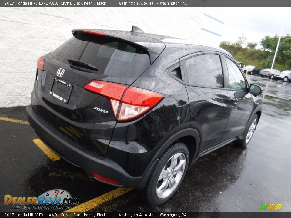 2017 Honda HR-V EX-L AWD Crystal Black Pearl / Black Photo #9