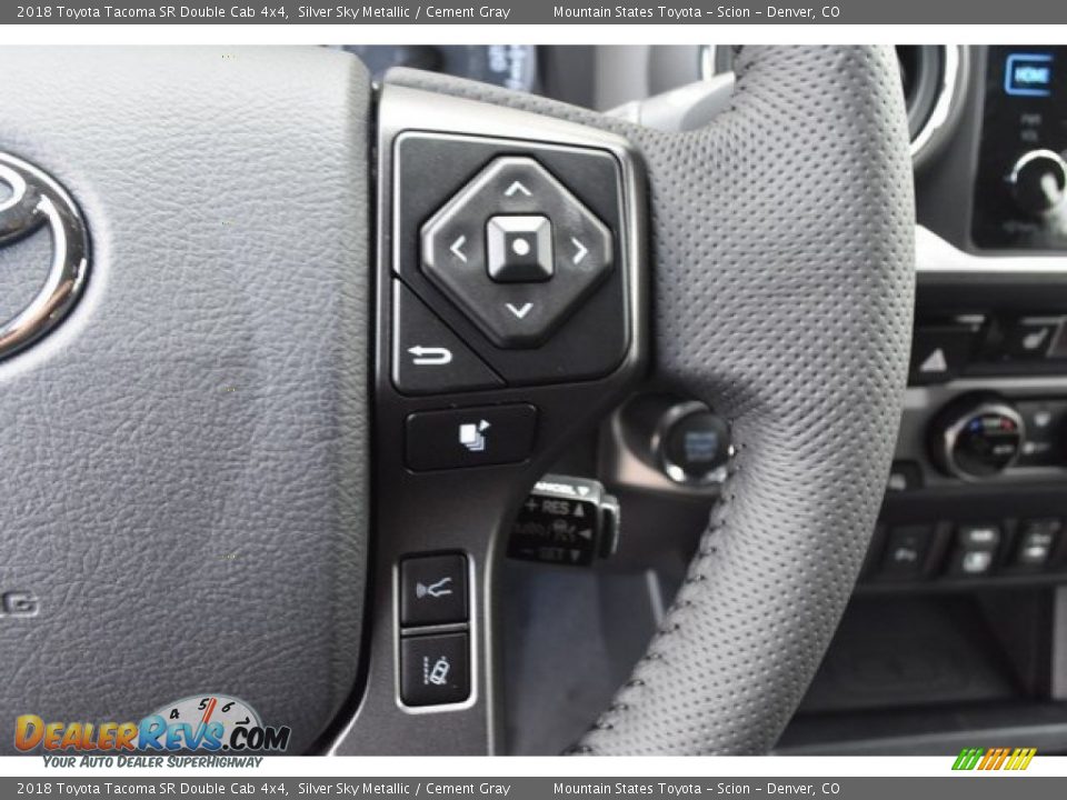 2018 Toyota Tacoma SR Double Cab 4x4 Silver Sky Metallic / Cement Gray Photo #27