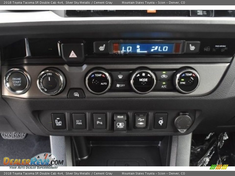 2018 Toyota Tacoma SR Double Cab 4x4 Silver Sky Metallic / Cement Gray Photo #29