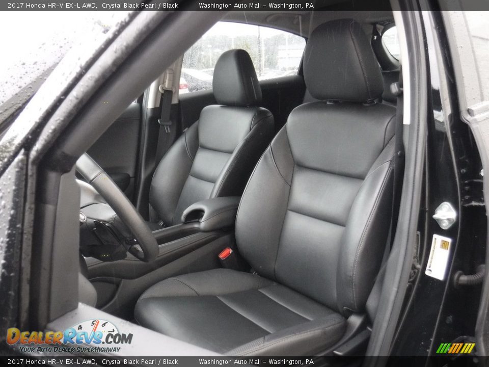 2017 Honda HR-V EX-L AWD Crystal Black Pearl / Black Photo #14