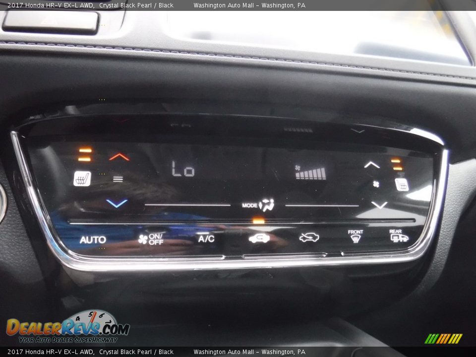 2017 Honda HR-V EX-L AWD Crystal Black Pearl / Black Photo #17