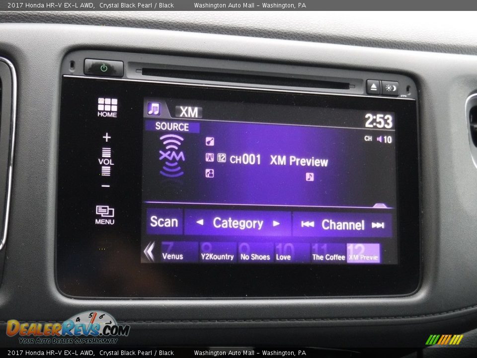 2017 Honda HR-V EX-L AWD Crystal Black Pearl / Black Photo #19