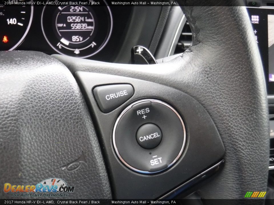 2017 Honda HR-V EX-L AWD Crystal Black Pearl / Black Photo #22