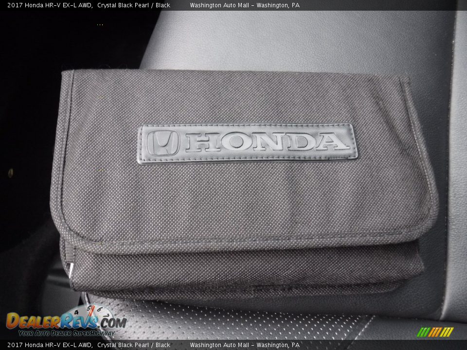 2017 Honda HR-V EX-L AWD Crystal Black Pearl / Black Photo #28