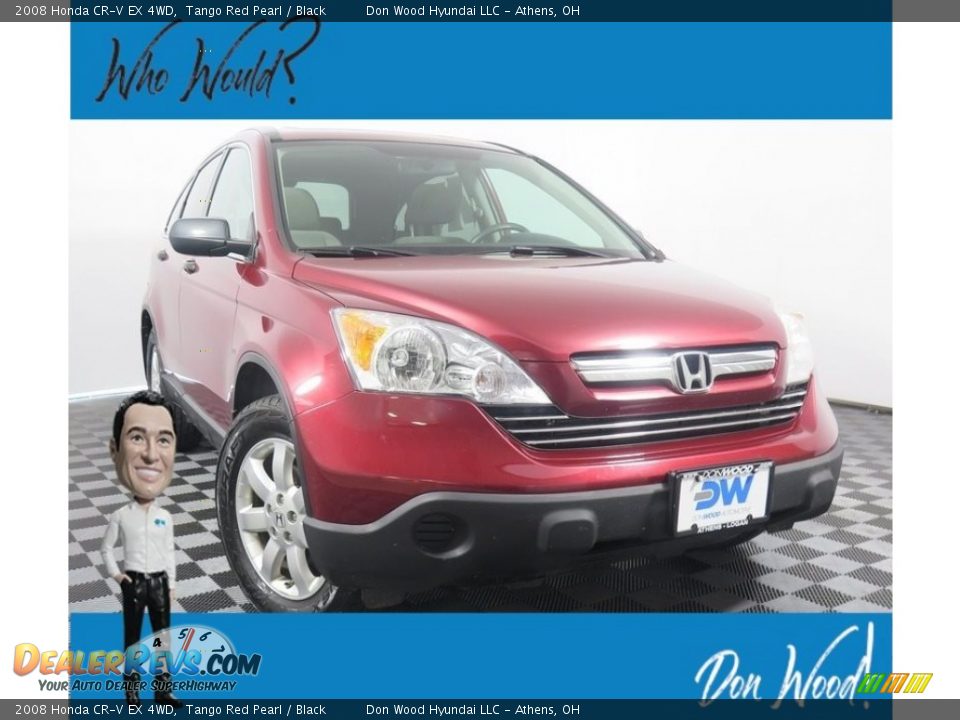 2008 Honda CR-V EX 4WD Tango Red Pearl / Black Photo #1