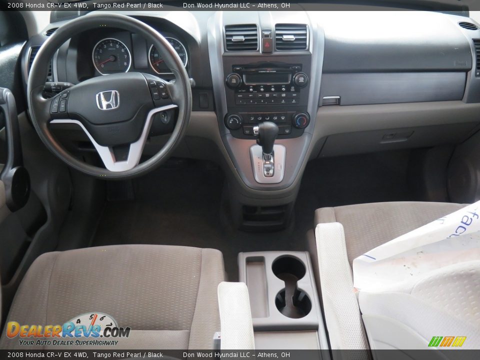 2008 Honda CR-V EX 4WD Tango Red Pearl / Black Photo #10