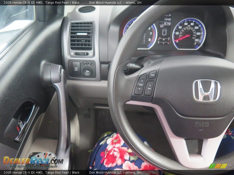 2008 Honda CR-V EX 4WD Tango Red Pearl / Black Photo #12
