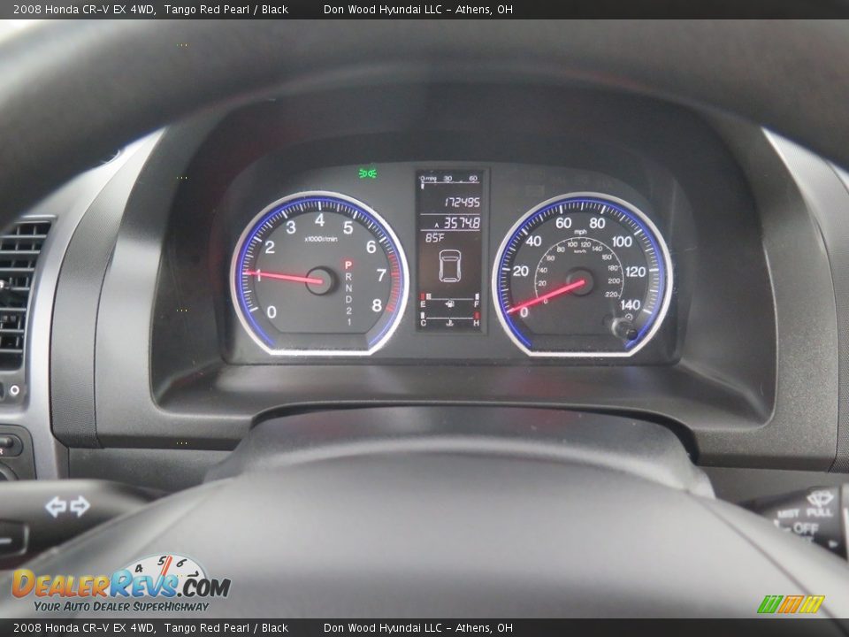 2008 Honda CR-V EX 4WD Tango Red Pearl / Black Photo #15