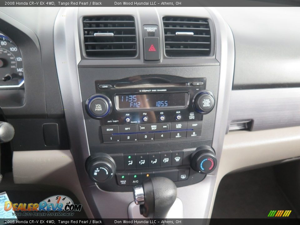 2008 Honda CR-V EX 4WD Tango Red Pearl / Black Photo #17