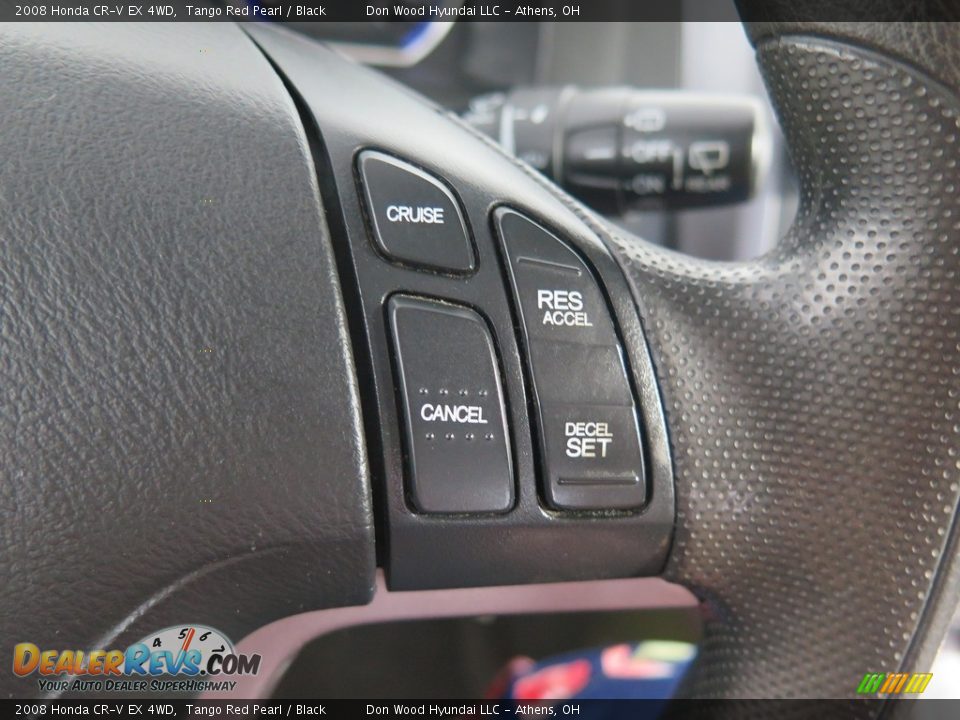 2008 Honda CR-V EX 4WD Tango Red Pearl / Black Photo #34