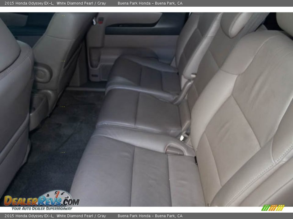 2015 Honda Odyssey EX-L White Diamond Pearl / Gray Photo #4
