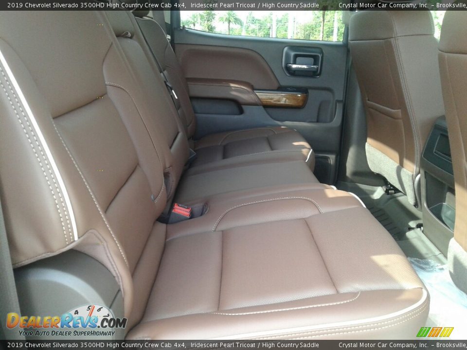 Rear Seat of 2019 Chevrolet Silverado 3500HD High Country Crew Cab 4x4 Photo #11
