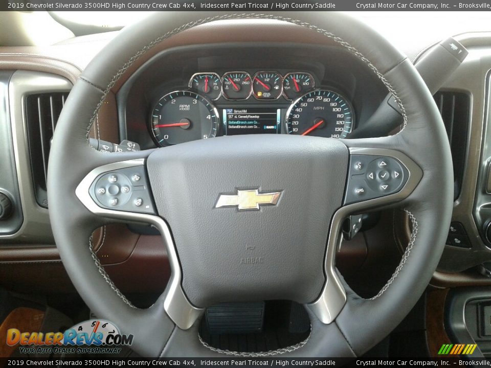 2019 Chevrolet Silverado 3500HD High Country Crew Cab 4x4 Steering Wheel Photo #14