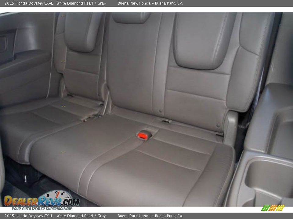 2015 Honda Odyssey EX-L White Diamond Pearl / Gray Photo #19