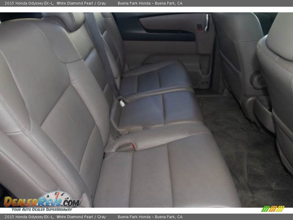 2015 Honda Odyssey EX-L White Diamond Pearl / Gray Photo #22