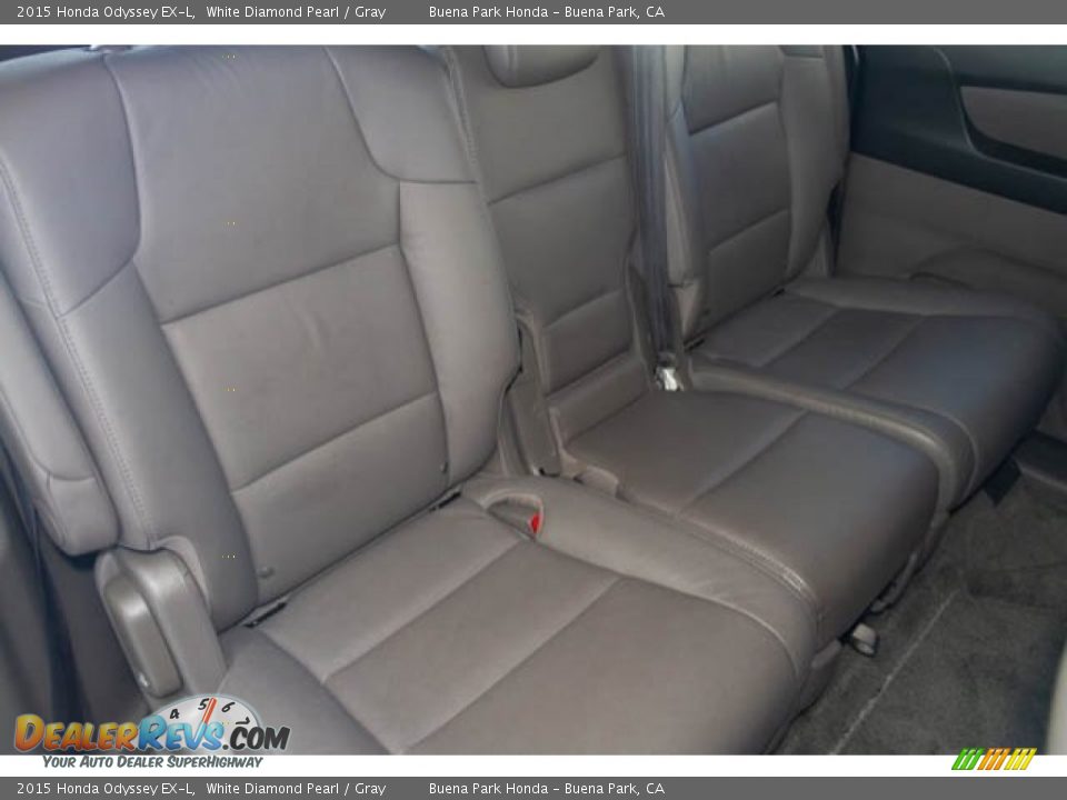 2015 Honda Odyssey EX-L White Diamond Pearl / Gray Photo #23