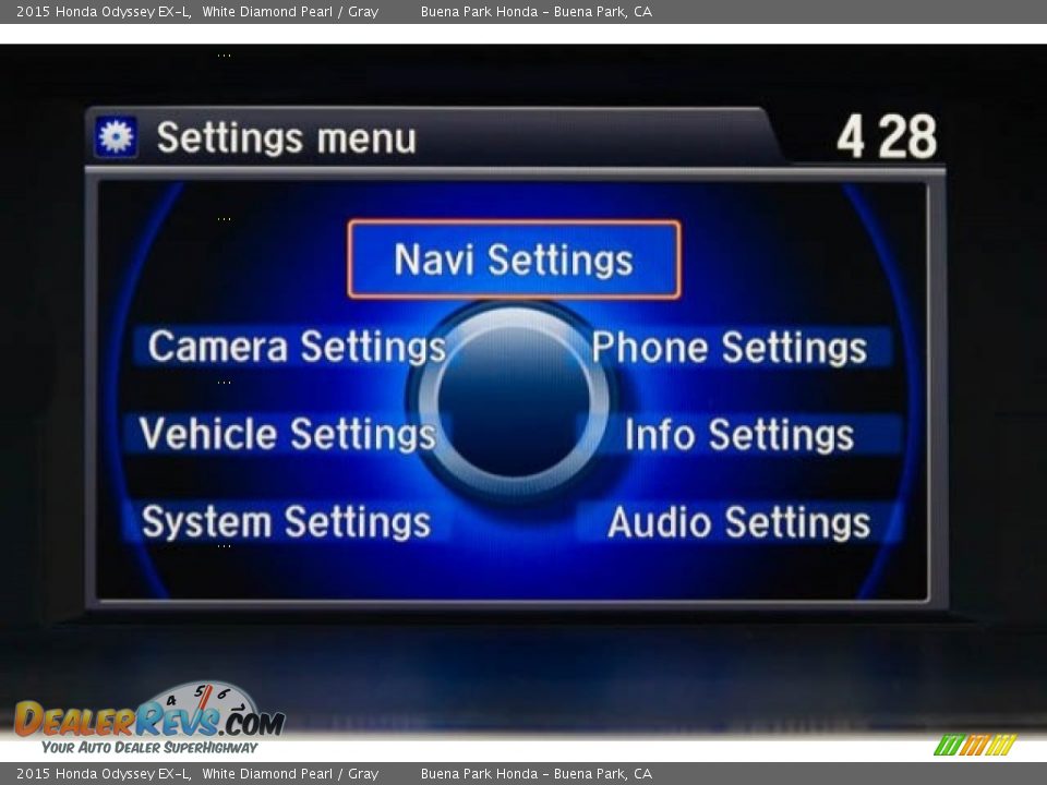 2015 Honda Odyssey EX-L White Diamond Pearl / Gray Photo #26