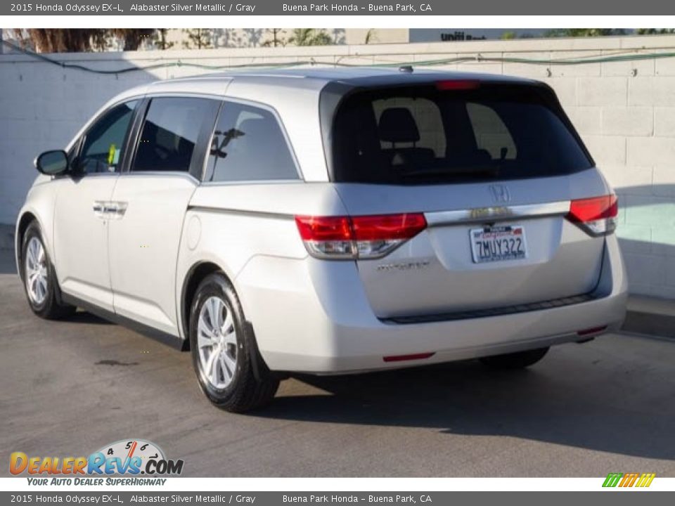2015 Honda Odyssey EX-L Alabaster Silver Metallic / Gray Photo #2
