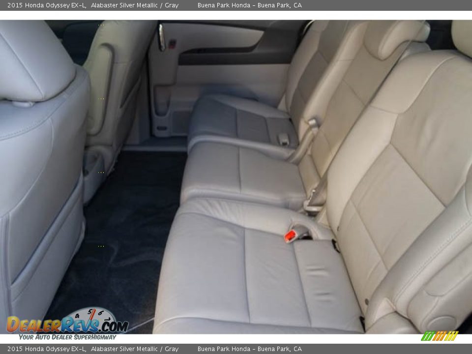 2015 Honda Odyssey EX-L Alabaster Silver Metallic / Gray Photo #4